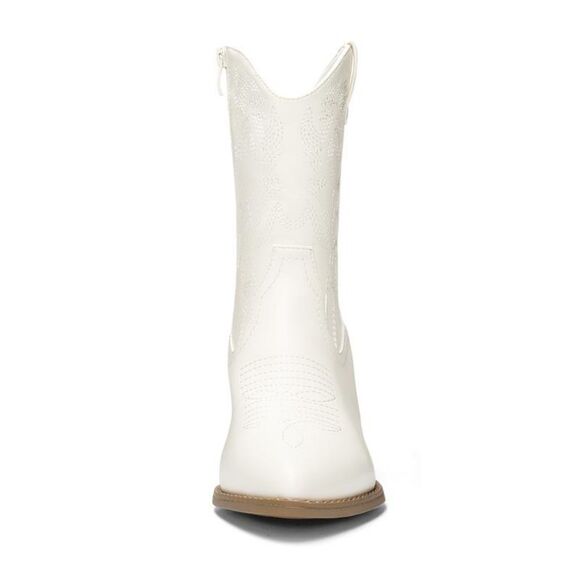 GEORGEOUS DREAM PAIRS SUPER COMFY WESTERN CHUNKY HEEL COWBOY ANKLE BOOTS SIZE 11 - Picture 2 of 8